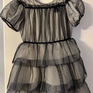 Janie and Jack Dot Tiered Tulle Dress Size 12